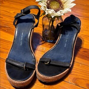 🛍️ GAP Vintage Dark Blue Leather Sandals